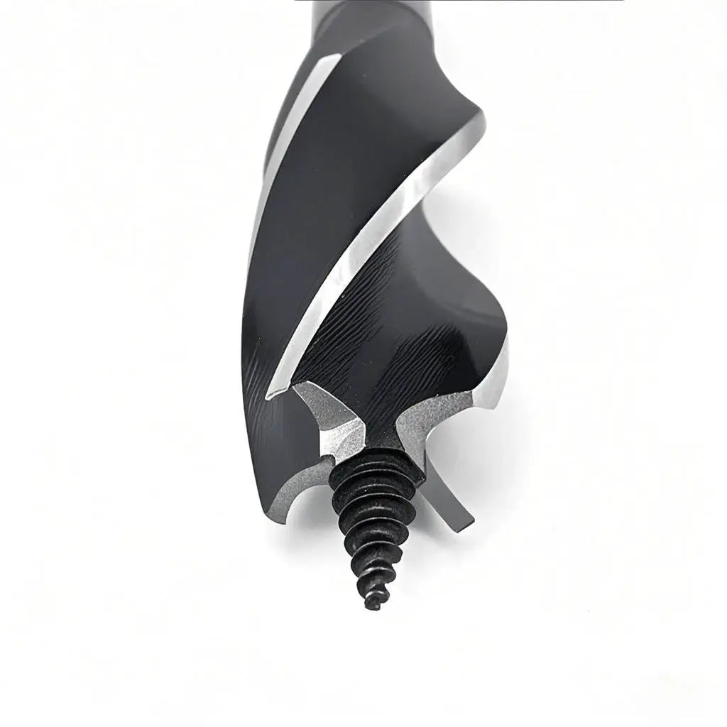Auger wrench by Simples Market; black and silver steel outdoor survival tool.