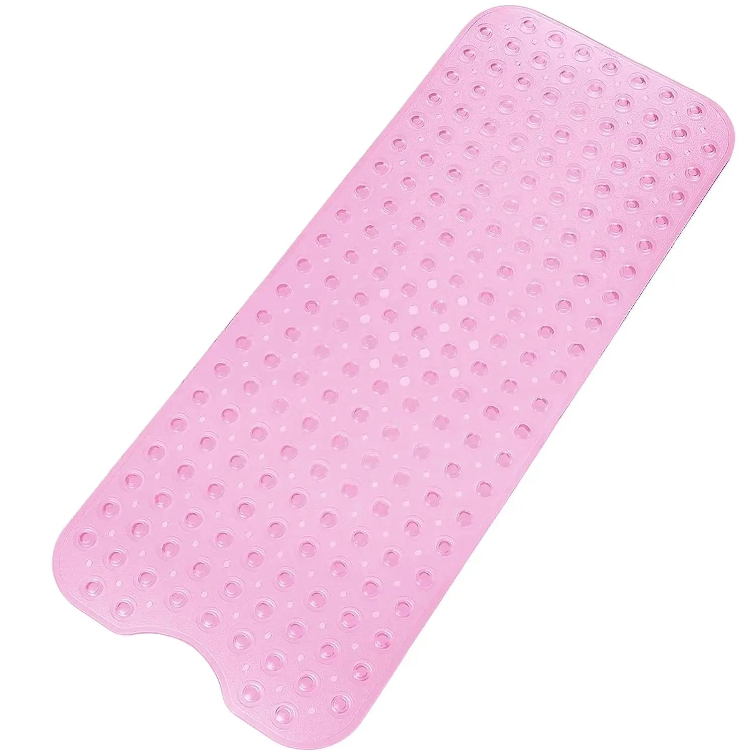 Bathtub mat pink long 40x100 cm non-slip with suction cups