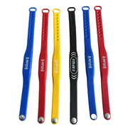 RFID keyfob tags six-pack in blue, red, yellow, black, blue, red