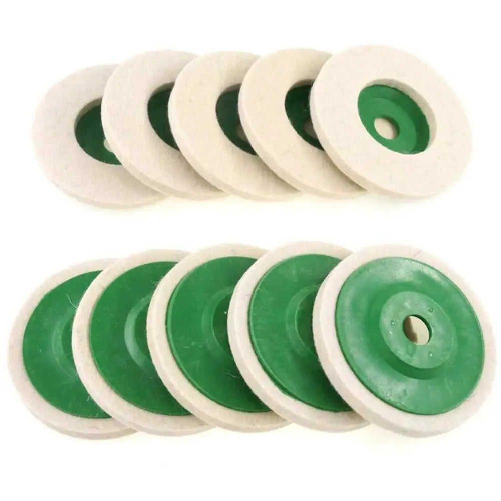 3 10 12 Pcs Wool Polishing Wheels Set for Angle Grinder Accessories Felt Polishing Discs Grinding Pads
