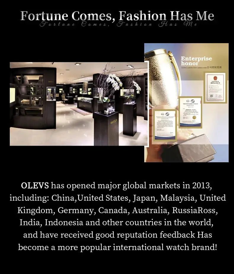 OLEVS 3620 gold luxury men's quartz stainless steel waterproof watch, Simples Market