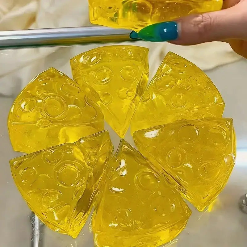 Squishy Honey Cheese Square Mochi Squeeze Toy for Adults Anti Stress Fidget and Sensory Toy with Super Soft Texture