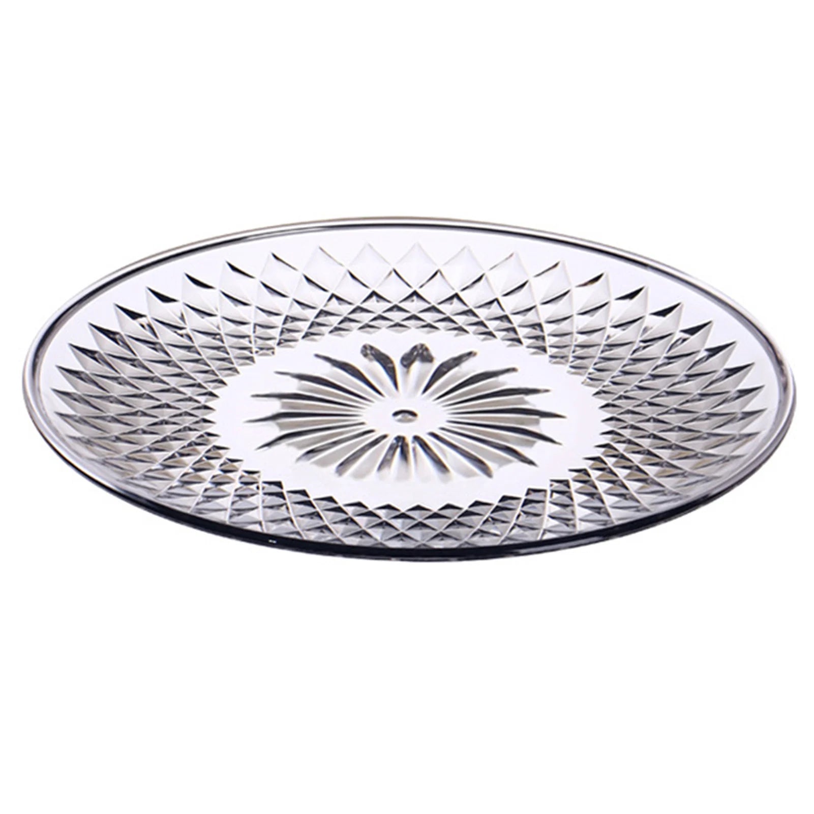 Clear Acrylic Serving Plates Set 15 20 25 30cm Dessert Tray Stand