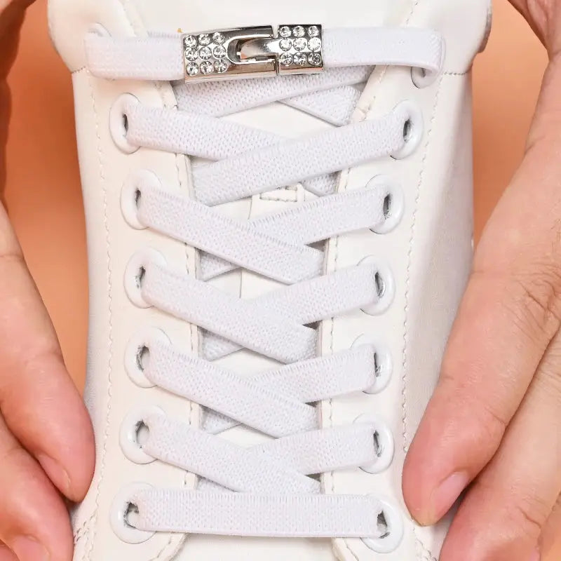 SparkLace No Tie Diamond Buckle Elastic Shoelaces For Kids And Adults Easy Slip On Convenience For Sports Casual Shoes