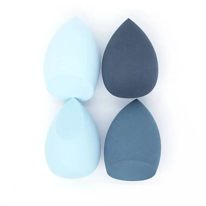 4 Piece Bevel Cut Makeup Sponge Set For Wet And Dry Application Foundation Powder Puff Beauty Cosmetic Sponges