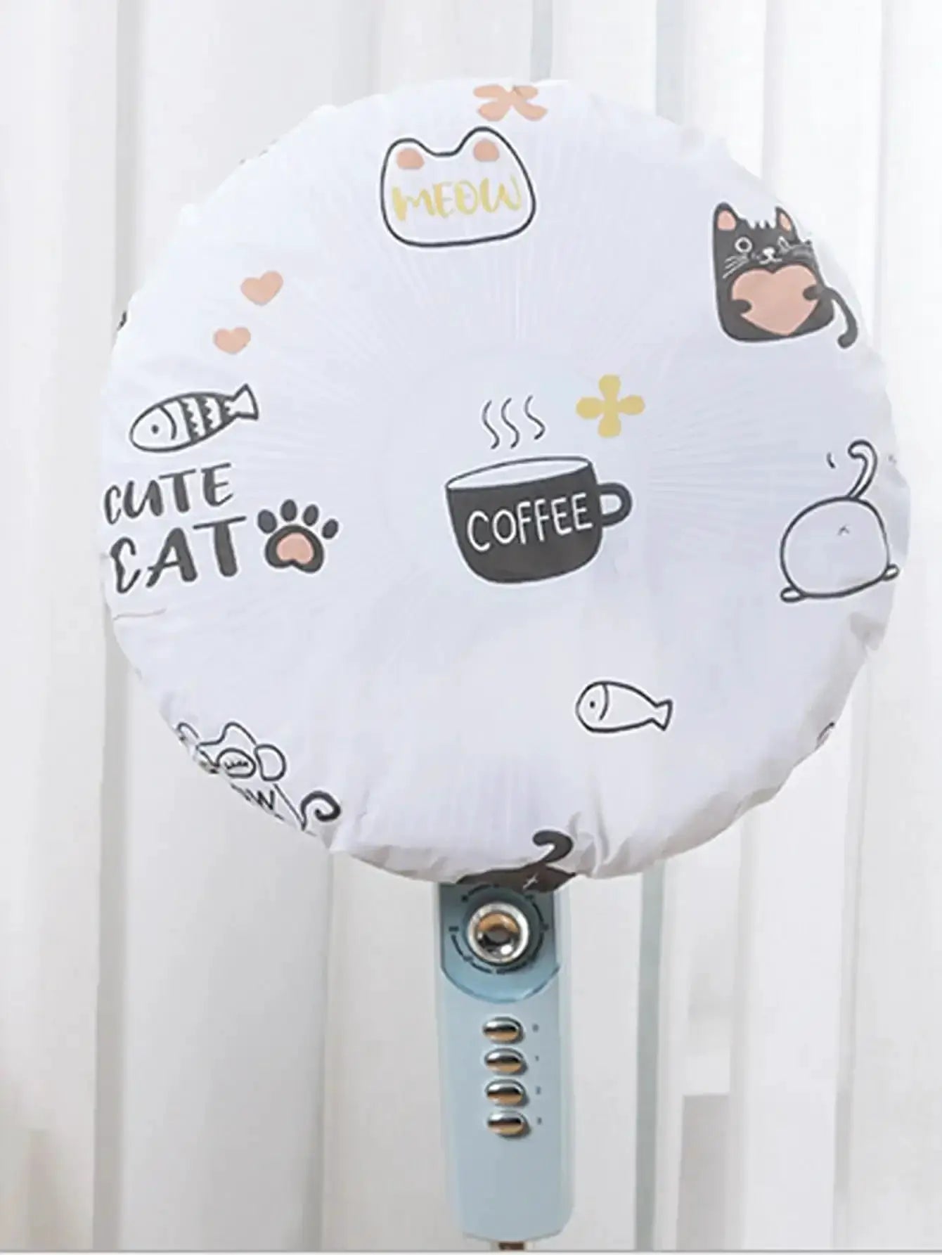 Universal Round Floor Standing Electric Fan Protective Cover Waterproof Dust Cover 1 Piece