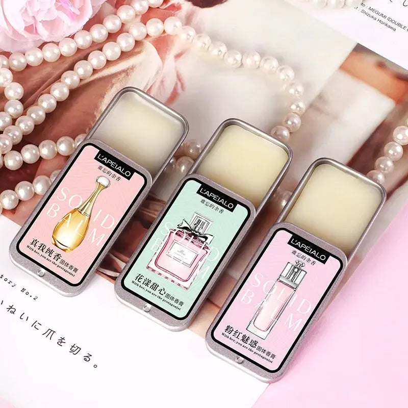 Woman Body Pheromone Perfume Solid Balm Long Lasting Light Fragrance Portable Travel Size