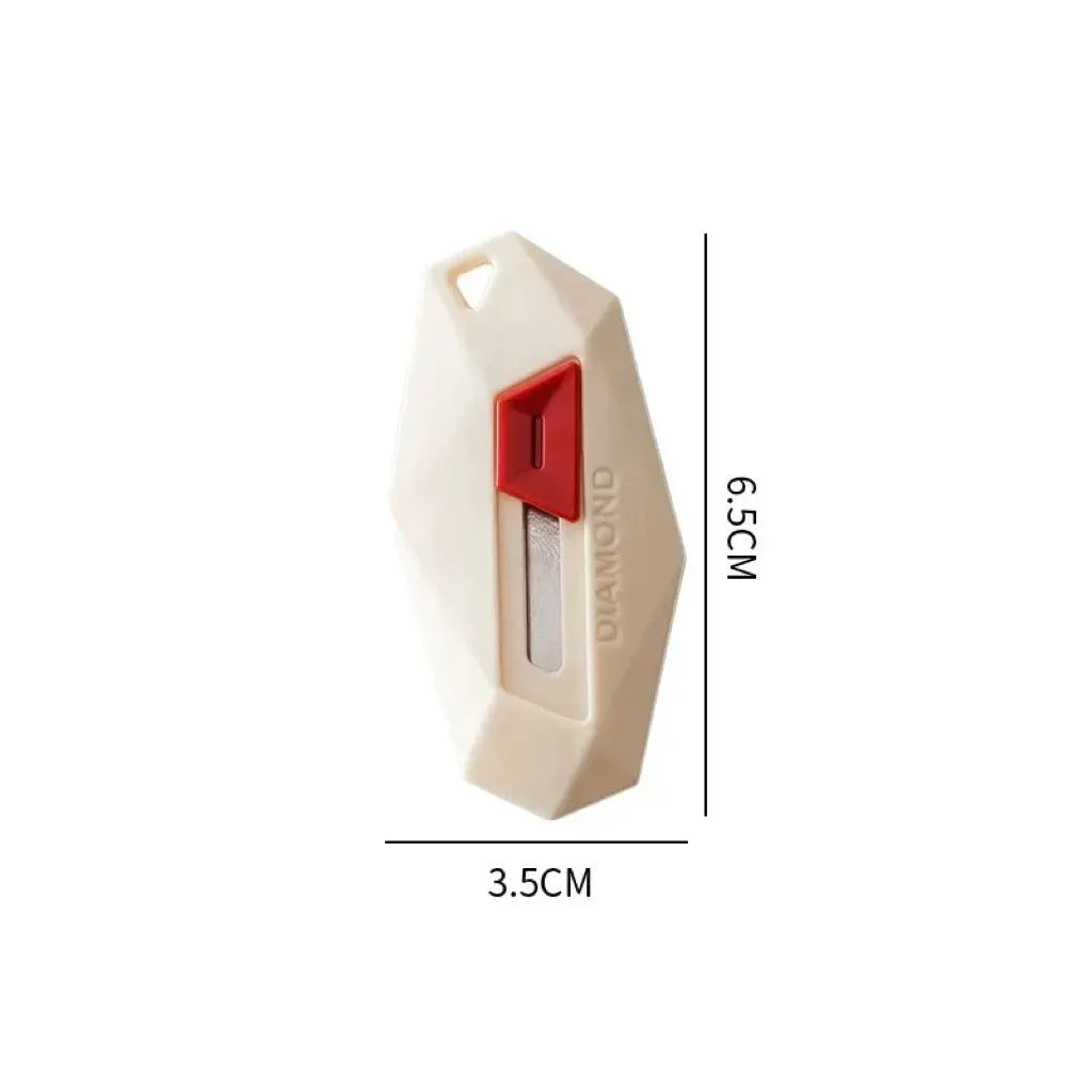 Diamond Design Unbox Knife With Safety Round Head Cutter And Magnetic Box Cutter For Opening Packages And Letters