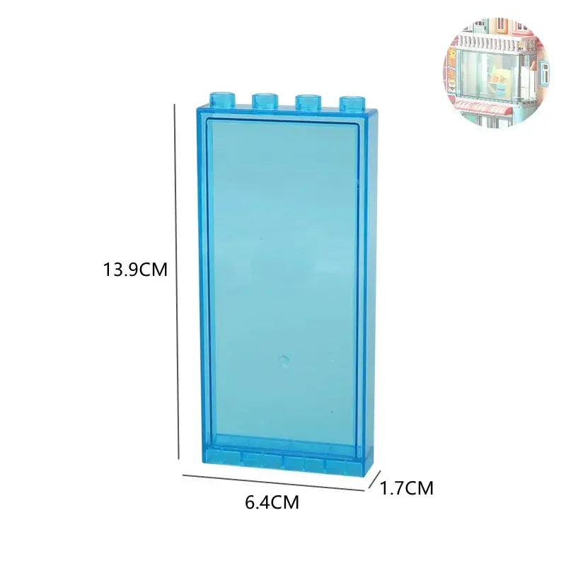 Big Building Blocks Houses Kit With Doors Windows Walls And Roof Compatible With Large Bricks Boys And Girls Toy Gifts