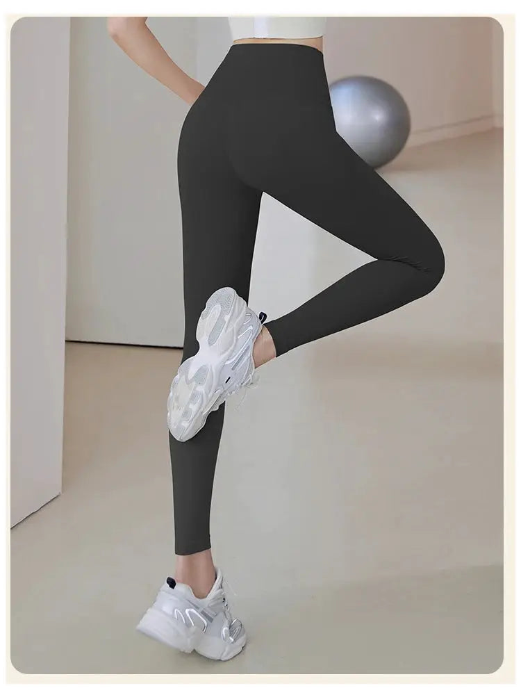 Ribbed High Waisted Yoga Pants For Women Seamless Leggings With Tummy Control For Running And Training