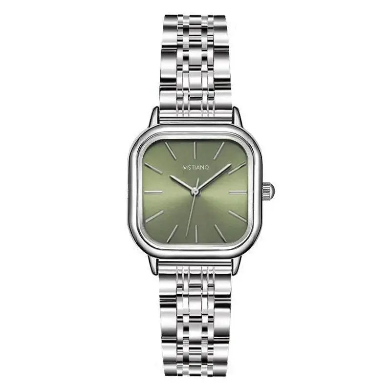 Top Brand Women Quartz Wristwatch With Steel Alloy Band Square Case An Elegant Gift For Any Occasion