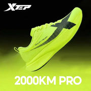 XTEP 2000KM PRO men's running shoe, neon yellow, lightweight and durable sneaker