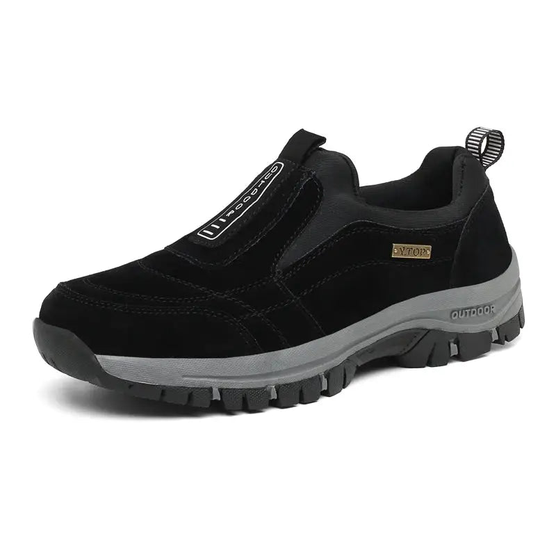 TrailStride Mens Non Slip Casual Sports Shoes with Breathable Hemp Upper and Wear Resistant Outdoor Walking Shoes
