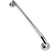 Stainless steel anti-slip shower safety grab bar with wall-mount flanges, 30/40/50/60 cm