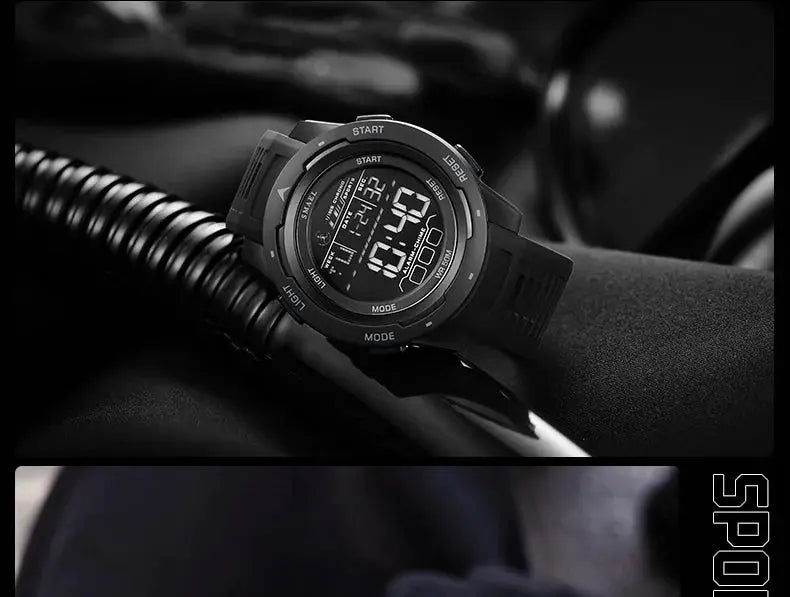 SMAEL 8105 Digital Watches Sports LED Wristwatches Men's 50m Waterproof Watch Digital Light Stopwatch Watch for Men