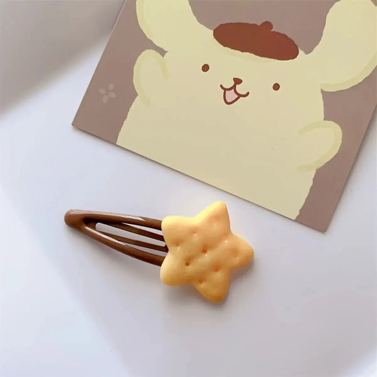 WhimsyWink Biscuit Hair Clips Set Adorable 8 Piece Simulation Biscuit Hair Clips For Women And Girls