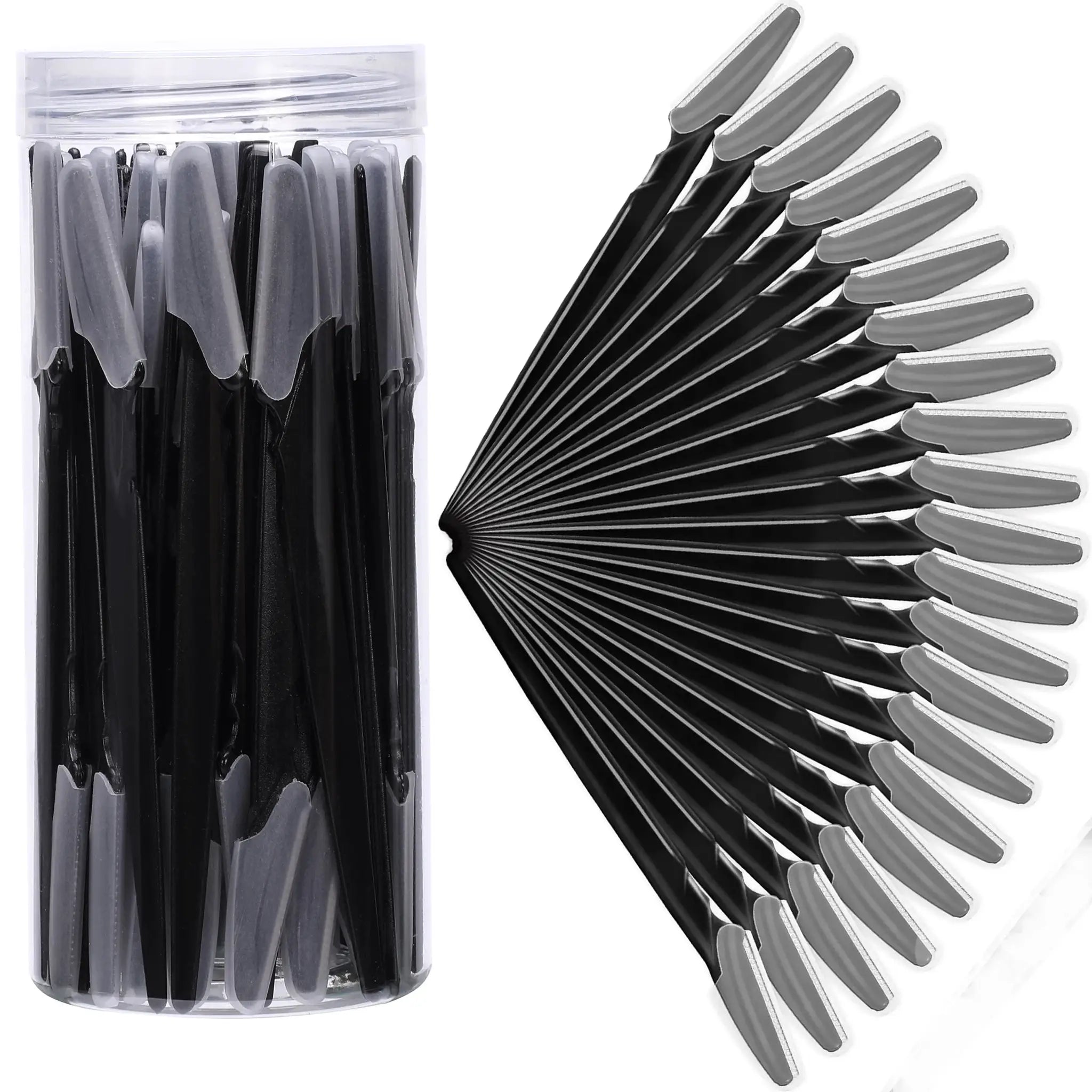 Brand Brow Razor Set Stainless Steel Eyebrow and Face Trimmer Protective Cover for Women and Men Safe Hair Removal