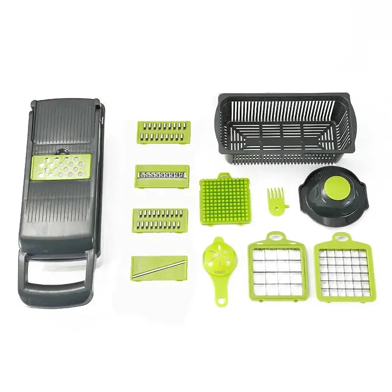 Versatile 14 In 16 In 1 Vegetable Chopper Slicer Grater Dicer Complete Kitchen Tool Set