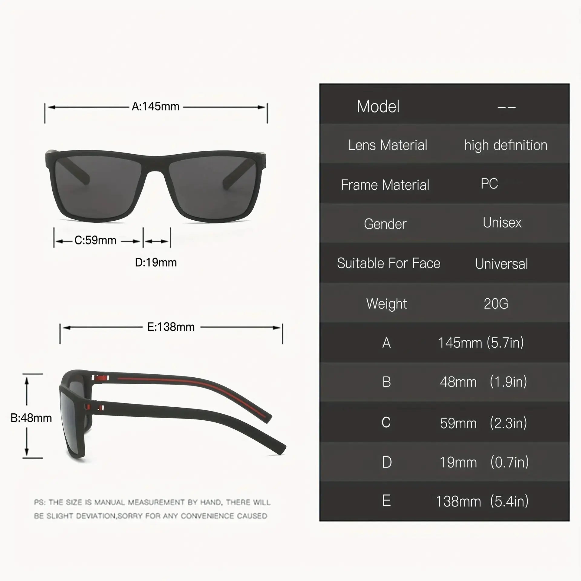 Apex Unisex Polarized Sport Sunglasses UV400 Protection For Men And Women Ideal For Fishing And Outdoor Activities
