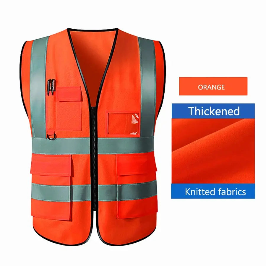 High Visibility Safety Vest Adjustable for Running Cycling Outdoor Traffic Night Security
