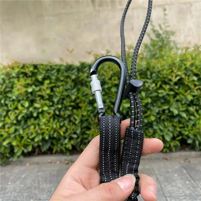 Safety Bungee Tether Tool Lanyard With Carabiner Hook For Climbing And Aerial Work Anti Falling Safety Rope