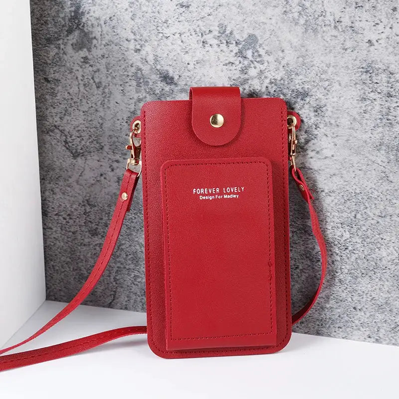 NovaBag Solid Color Fashion Shoulder Bag For Women Crossbody Phone Wallet And Card Holder