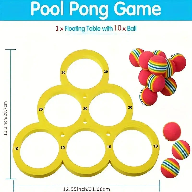 Fun Splash Christmas Party Sports Floating Shower Game Toy With Durable EVA Material Random Color Ball For Holiday Fun