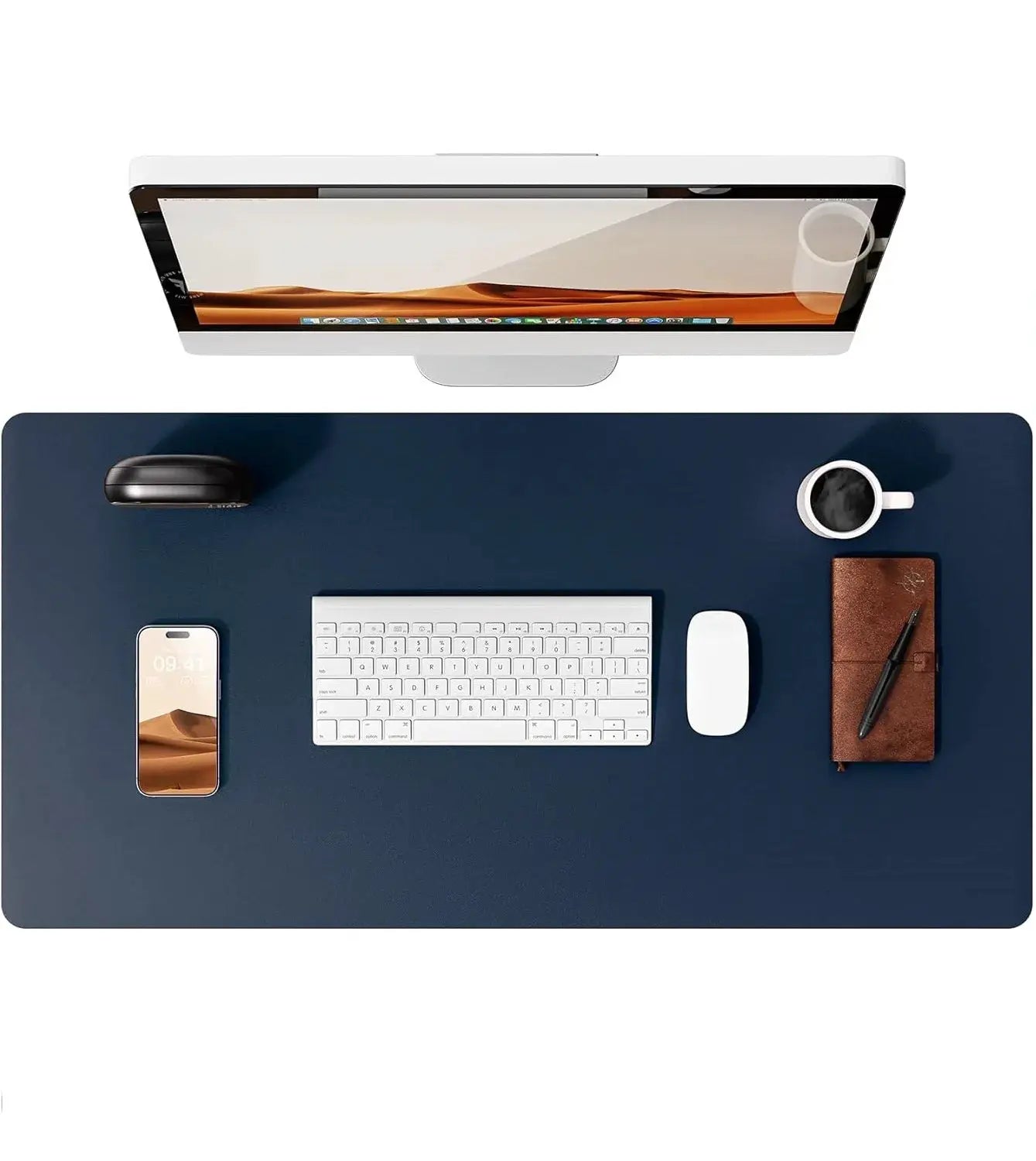 Large PU Leather Desk Pad Mouse Pad For Office Non Slip Leather Desk Mat Laptop Desk Pad Protector