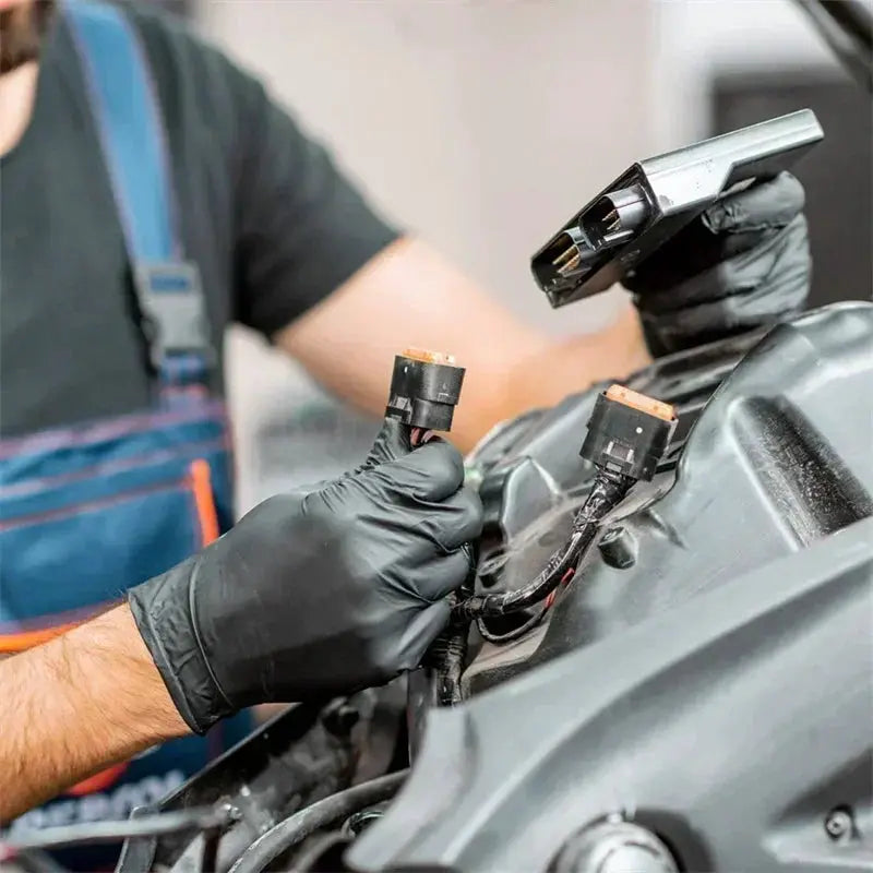 Gloves Black XL disposable PVC gloves, latex-free from Simples Market for housework and car care