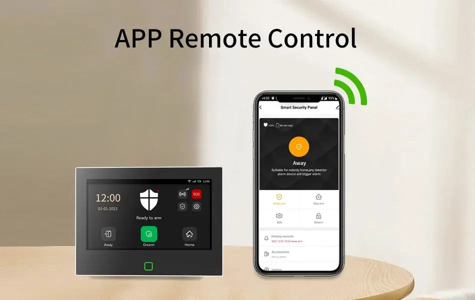 Staniot 7-inch wireless home alarm system with app remote control and touchscreen panel