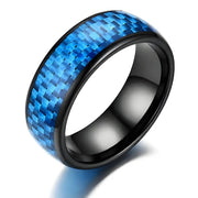 Inlay Blue Or Black Carbon Fiber 7mm Ceramic Finger Ring For Men And Women Gen2 Rewritable 13 56 MHz UID 1K S50 Smart Ring