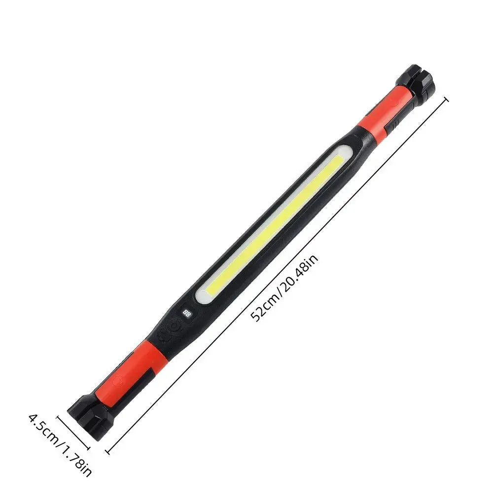 Rechargeable LED Magnetic Work Light Underhood Lamp With Hooks Rotating Magnetic Base For Car Repair And Emergency