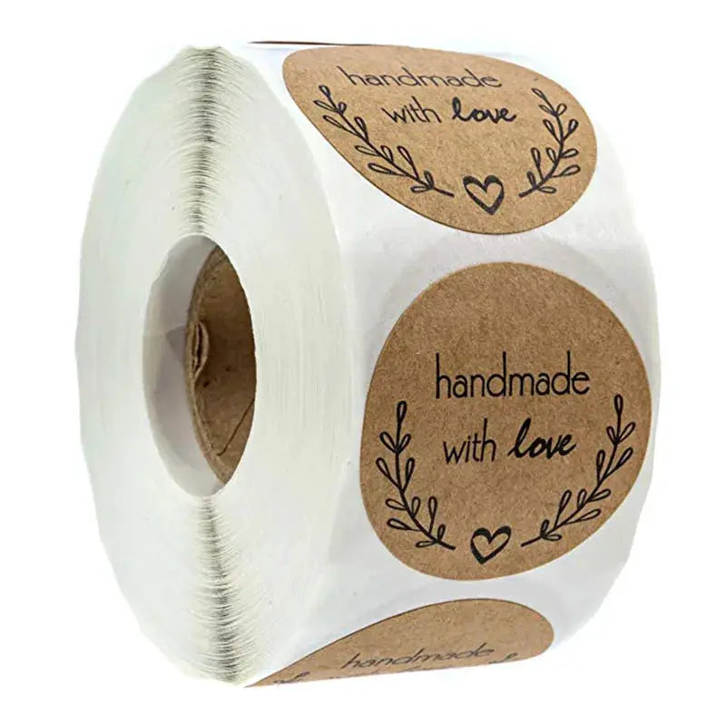 500 Pack Round Kraft Paper Thank You Stickers For Wedding Favors Gift Bags And Packaging