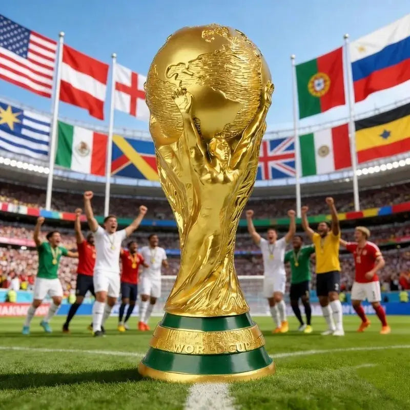 World Cup Plastic Trophy Model Ornament Football Souvenir For Fans