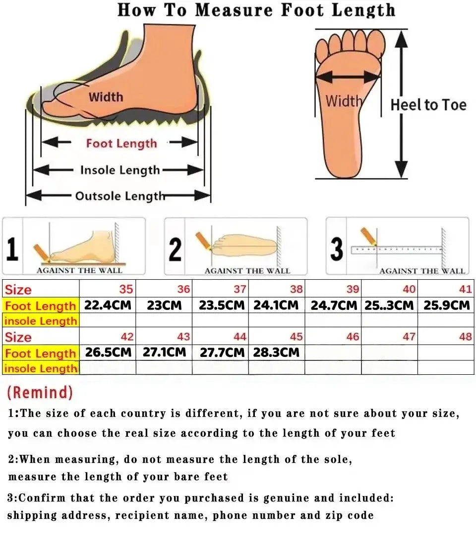 Simples Market 2025 Marathon running shoes size chart and foot-measurement guide for men and women
