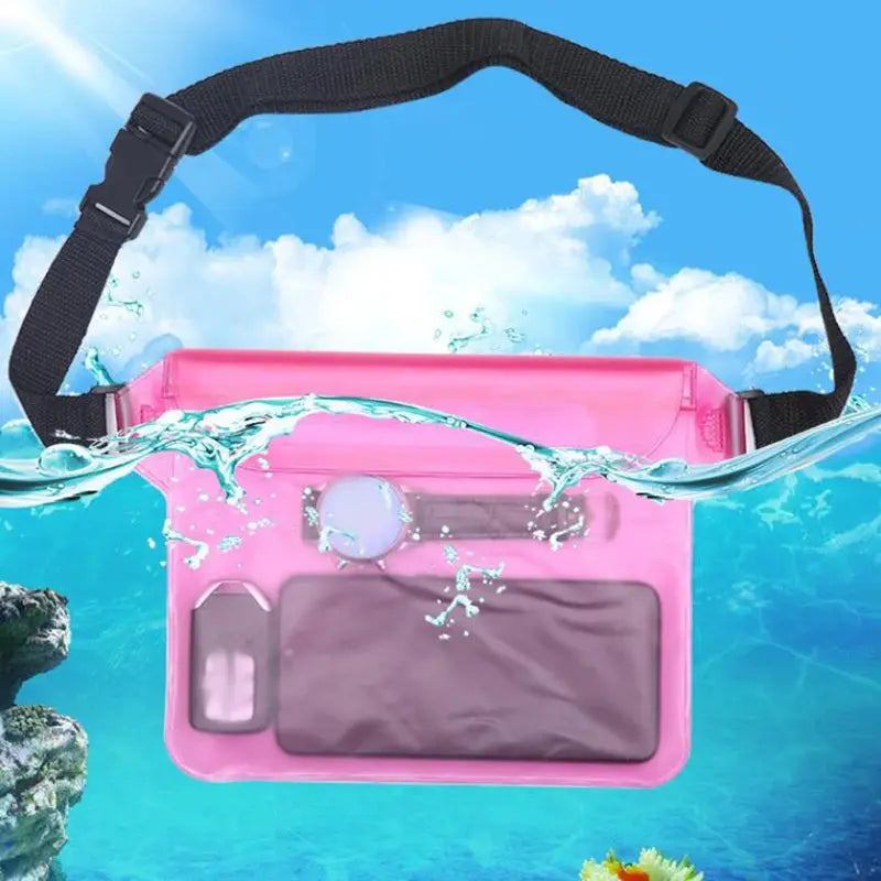 Waterproof Swimming Bag And Dry Phone Case Waist Pack For Beach Boat Skiing Diving And Outdoor Sports