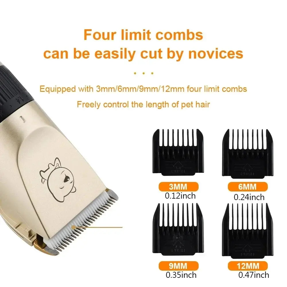 Dog Professional Hair Clipper USB Rechargeable Pet Grooming Trimmer for Dogs and Cats Quiet Electric Shaver