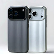 3D Luggage Stripes MagSafe Case For iPhone 14 15 16 17 Pro Max Shockproof Matte Wireless Charging Cover
