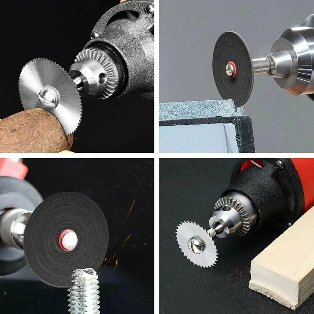 31Pc HSS Cutting Discs Set For Circular Saw And Mini Drill Rotary Tool Multi Size Blades For Cutting Metal Wood Stone PVC