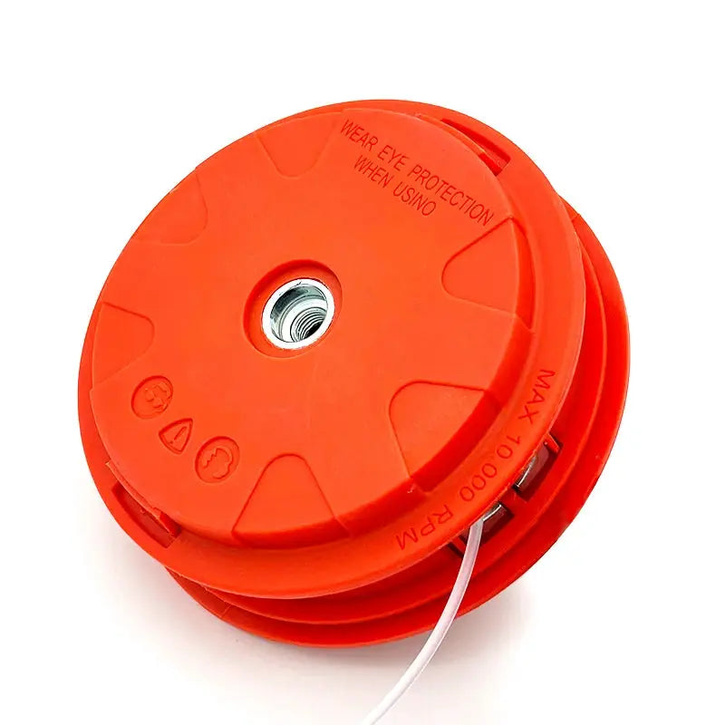 M10x1.25 Thread Automatic Line Feed Grass Trimmer Head For Gasoline Brush Cutter Durable Aluminum Copper Alloy PA6