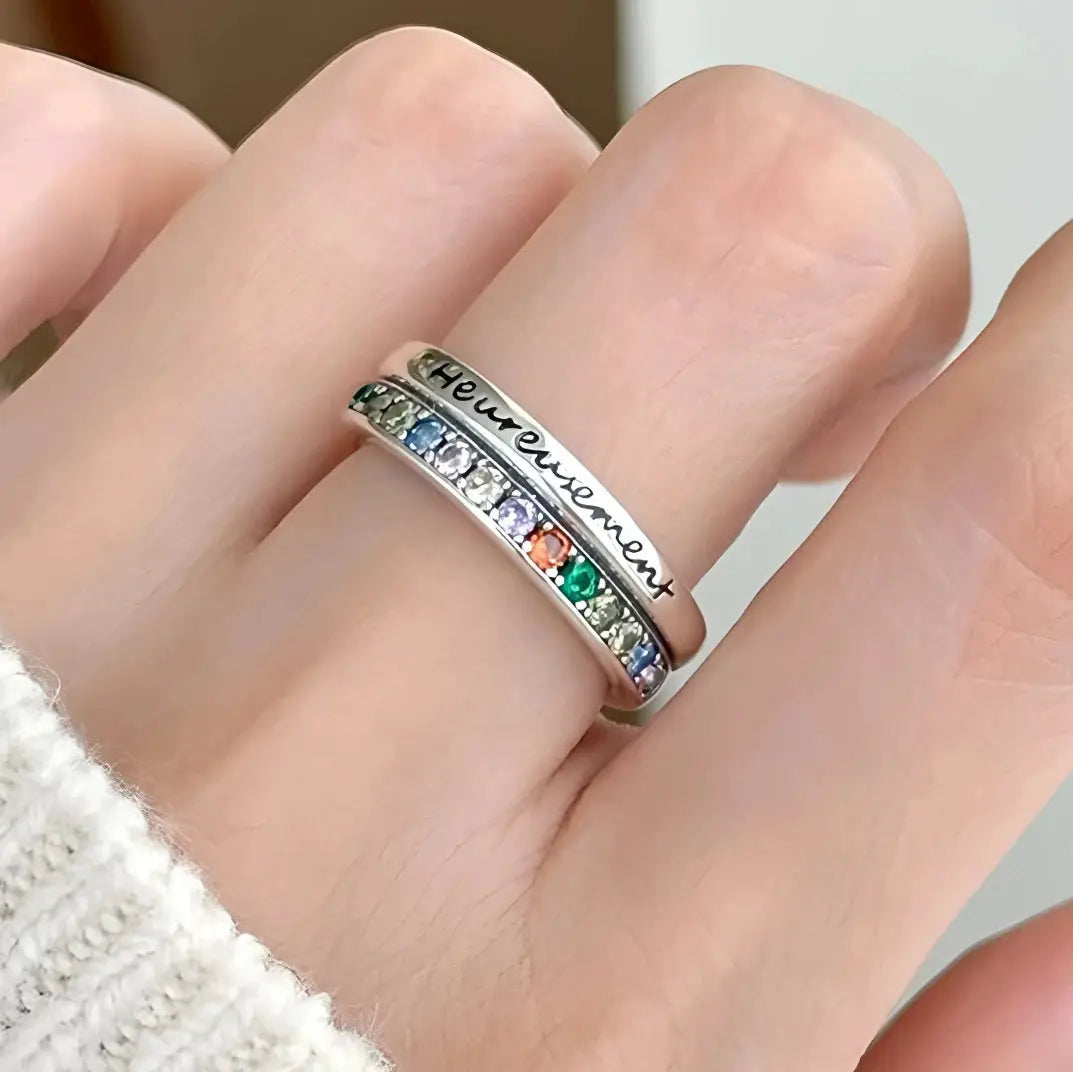 925 Sterling Silver Love Heart Ring With Hanadama Pearl For Women Gift Jewelry Birthday