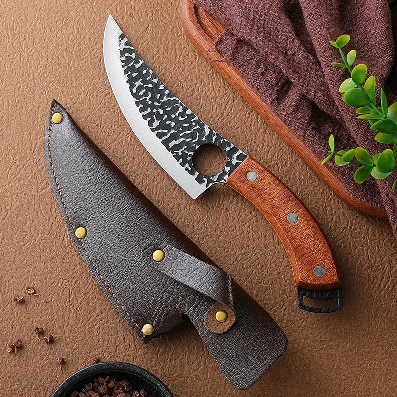 Handmade Forged Kitchen Knife Butcher Knife Boning Knife Meat Cleaver Vegetable Cutter Professional Chef Knife