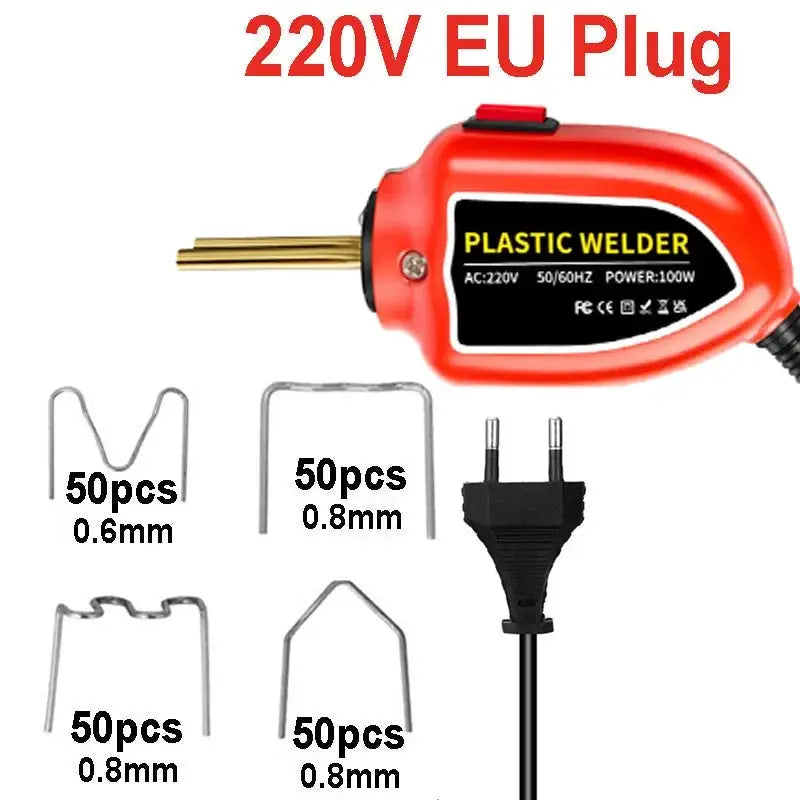 100W Plastic Welding Machine Plastic Welder Gun Bumper Repair Kit With 200Pcs Hot Staples For Car Bumper Tools