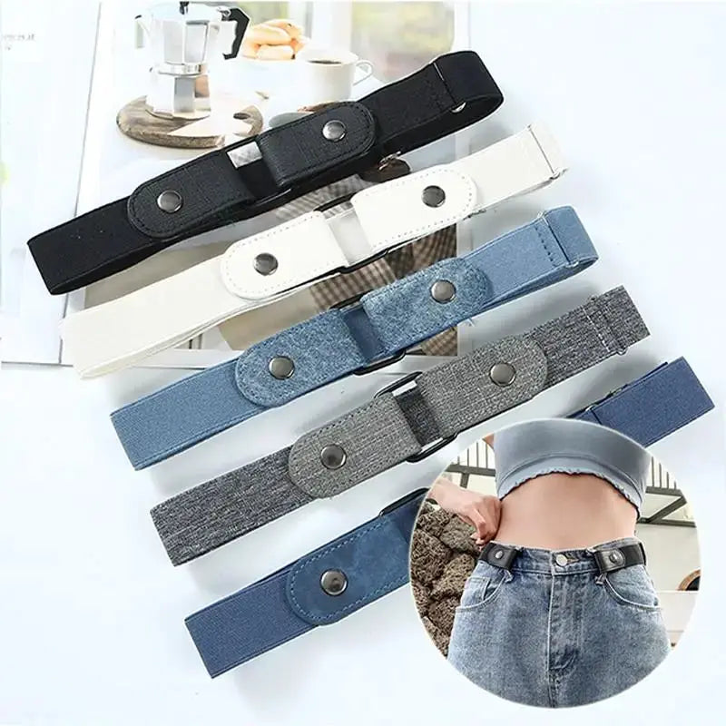 FlexWear Buckle Free Elastic Waist Belt For Women And Men Adjustable Stretch Invisible Belt Comfort