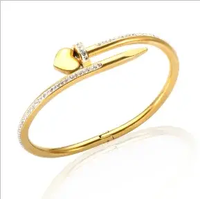 Stainless Steel Zirconia Bracelet For Women Fashion Jewelry Bangles Elegant Accessory