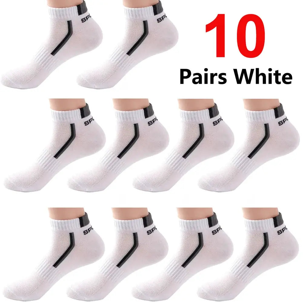 Mens Anti Slip Ankle Boat Socks Five Pairs For Business And Sports Breathable Sweat Resistant Odor Resistant Comfortable