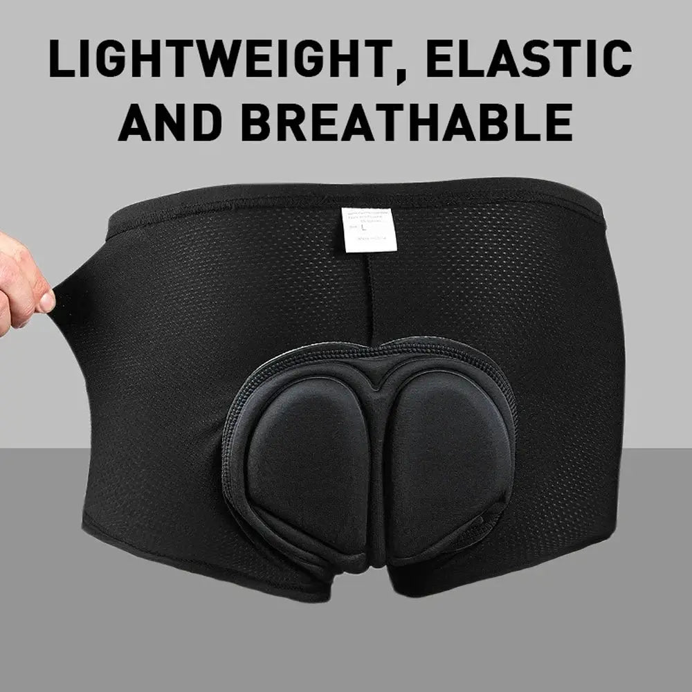 FVXVXV men's cycling shorts with 4D padded chamois, black breathable quick-dry fabric by Simples Market