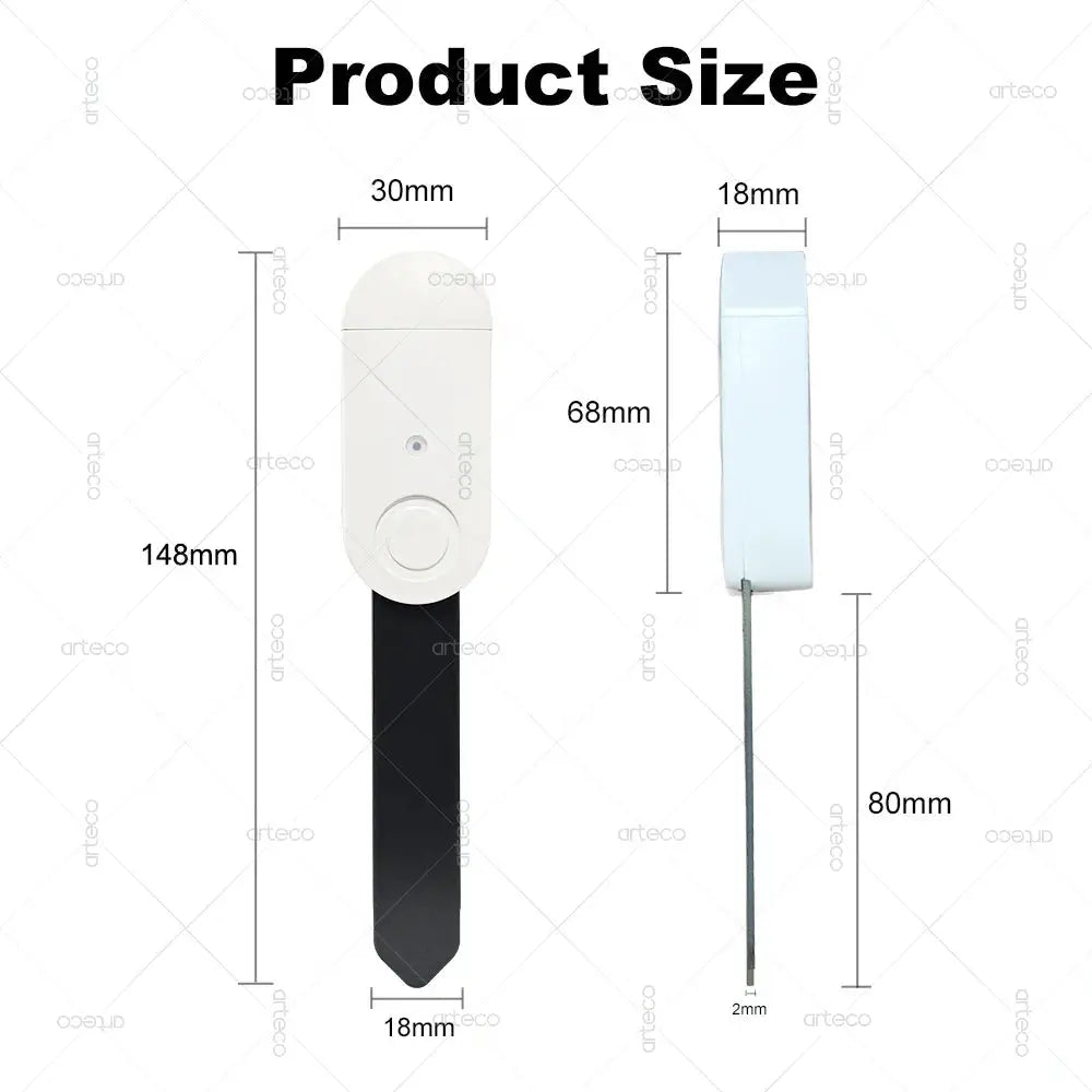 Simples Market Zigbee soil moisture sensor with temperature, humidity and light detection; white unit with black stem