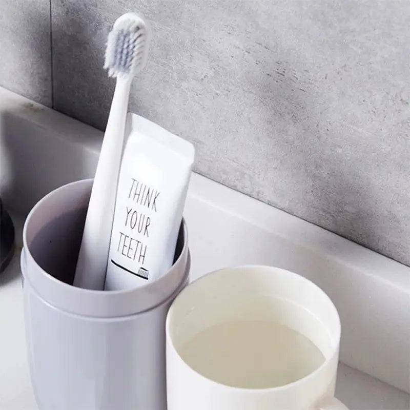 TravelEase Portable Toothbrush And Toothpaste Holder Hygienic Lightweight Travel Companion For On The Go