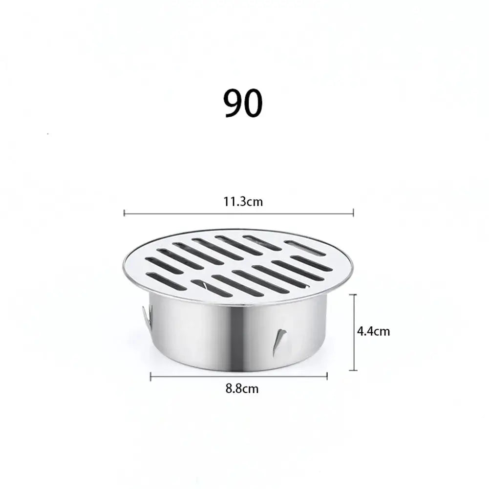 Simples Market stainless steel floor drain strainer, round 50-200mm for bathroom, balcony, roof drainage